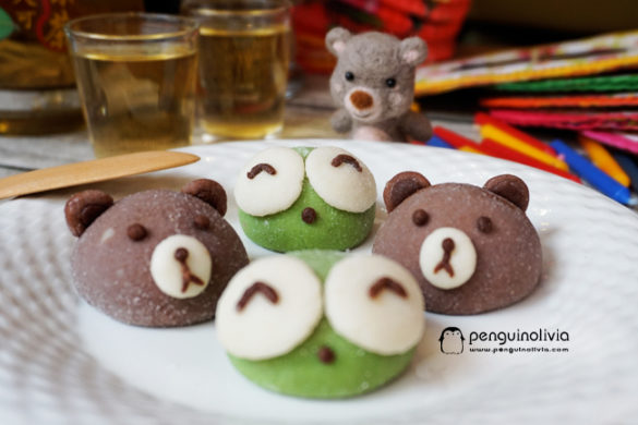 小熊小蛙冰皮月餅食譜 Bear Frog Deco Snow Skin Mooncake Recipe